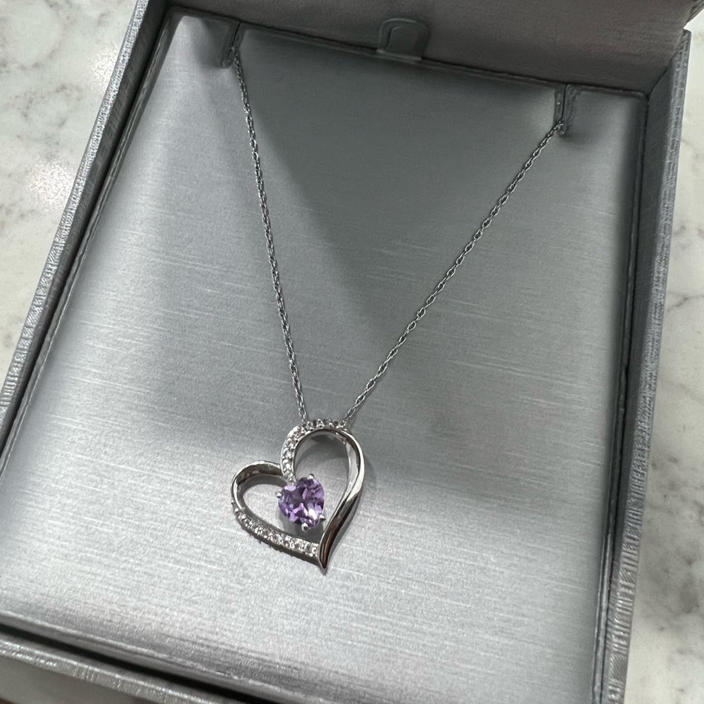 Zales amethyst necklace